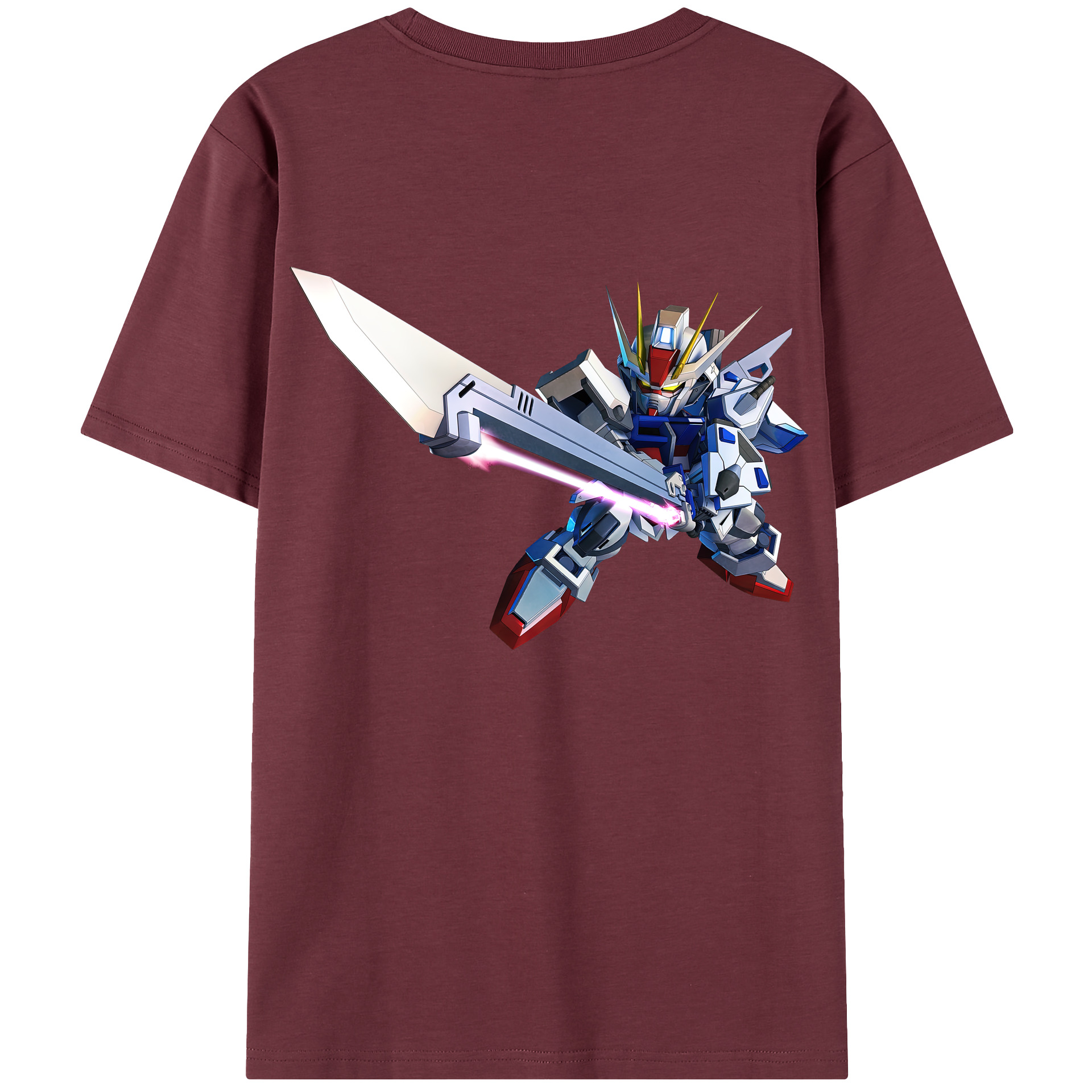 （画像用） 機動戦士ガンダム Mobile Suit Gundam 綿100％半袖Tシャツ（背面プリント）